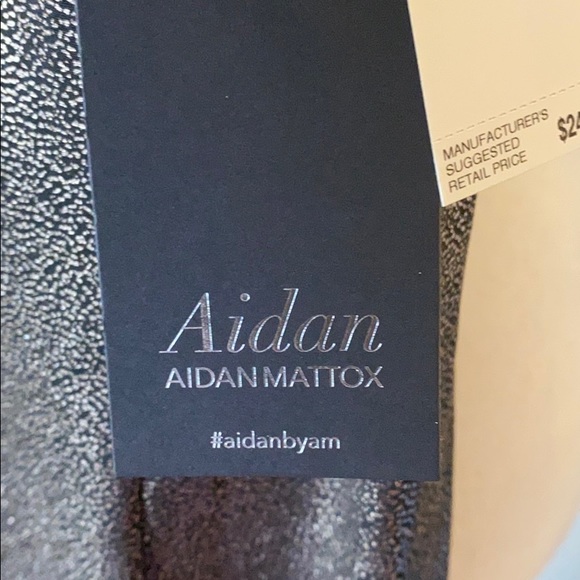 New Aidan Mattox Foil Mermaid Gown size 8 prom - Picture 8 of 11